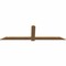 Ekena Millwork Eugene Smooth Timber Gable Bracket, Western Red Cedar, 96"W x 28"H x 1 1/2"D x 5 1/2"F, 7/12 Pitch GBW096X28X0206EUG00SWR - alternate 4